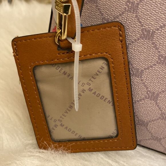 NWT Steve Madden (BFelipe) Satchel/ Crossbody Bag SM Logo w / Floral Design - Picture 11 of 16